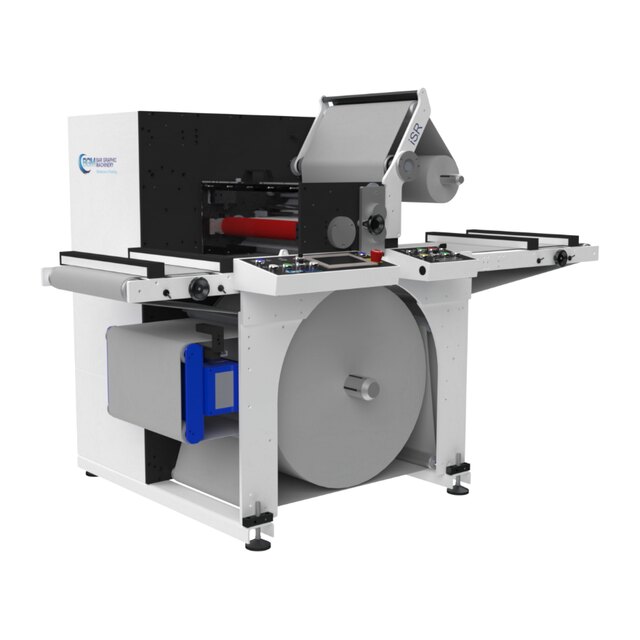 Etiketten-Weiterverarbeitung — BGM Elite 410 iSR Schneid- und Wickelmaschine