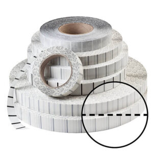 brunner Tab-Etiketten 25 — horizontal perforiert · 4 × 12.000