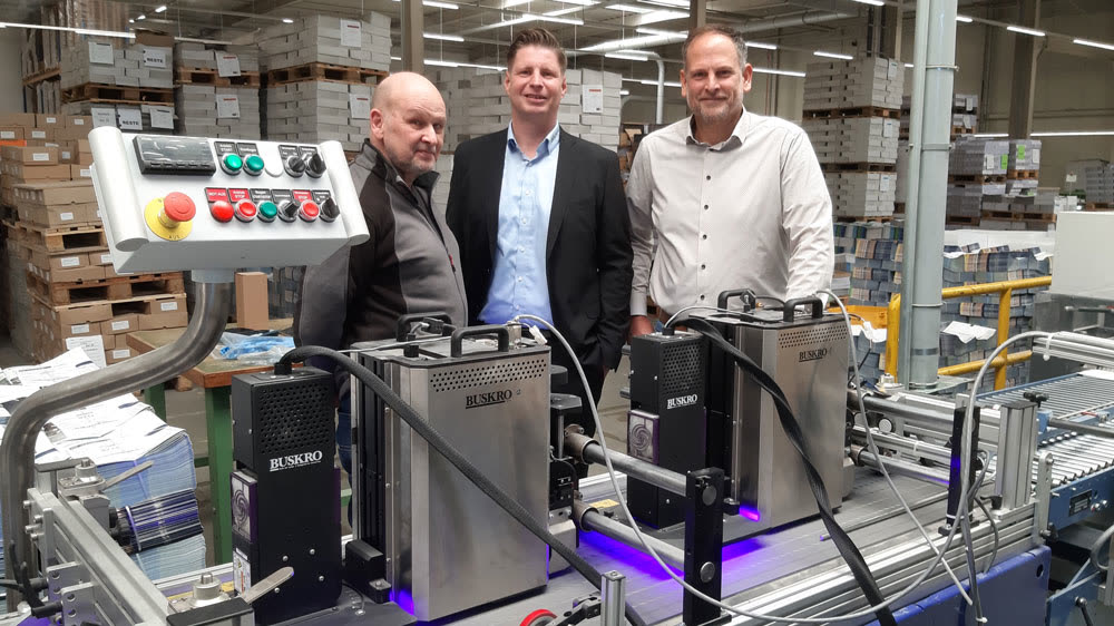 Ralf Schmale, Stefan Mazur und Marco Daubert an der Buskro Atom